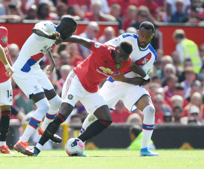 Pogba, durante el partido contra Crystal Palace