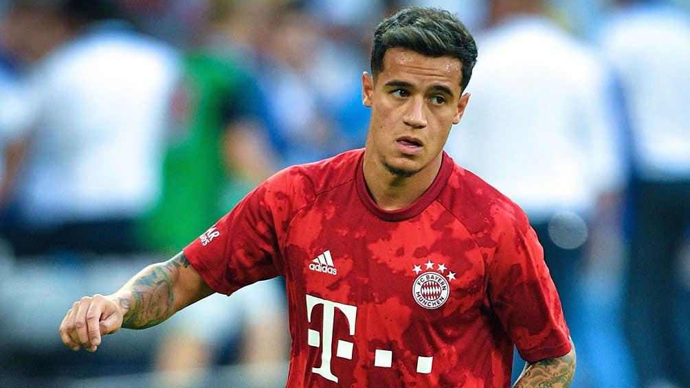 Philipe Coutinho en un partido con el Bayern Munich