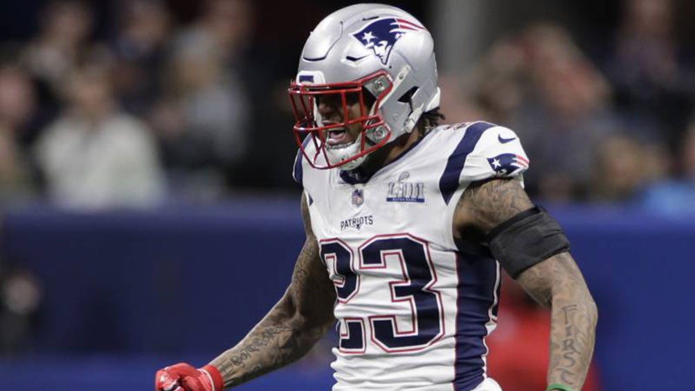 Patrick Chung en un partido con los Patriots