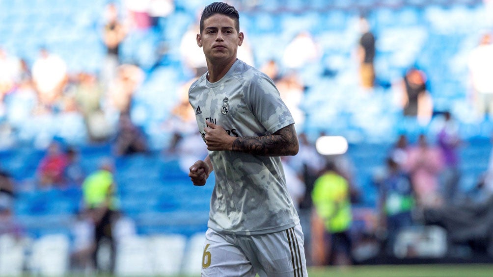 James Rodríguez, previo a un duelo con el Real Madrid 