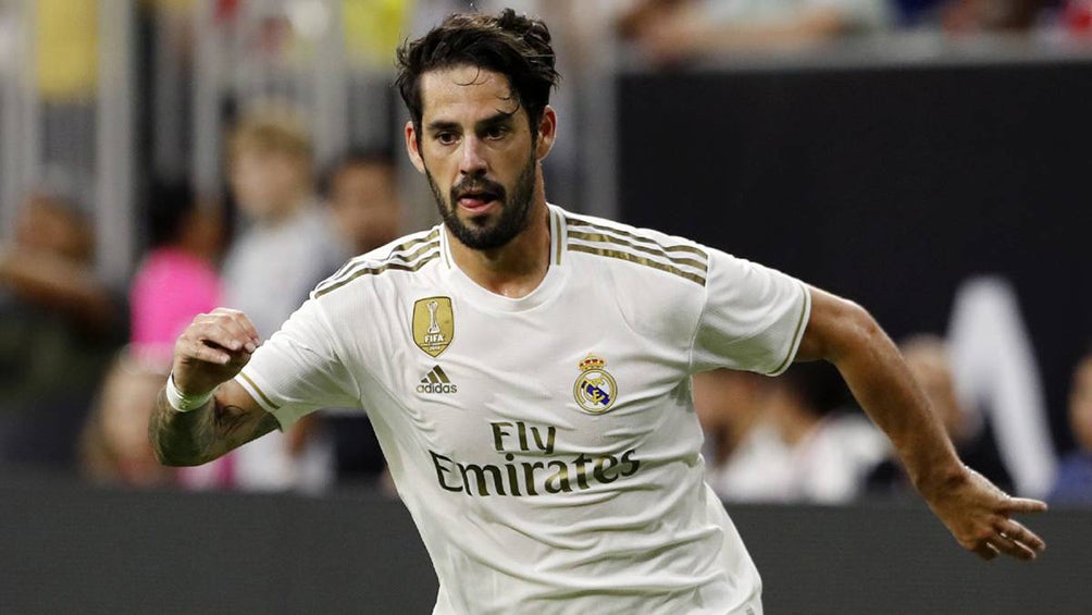 Isco, durante un juego con el conjunto merengue