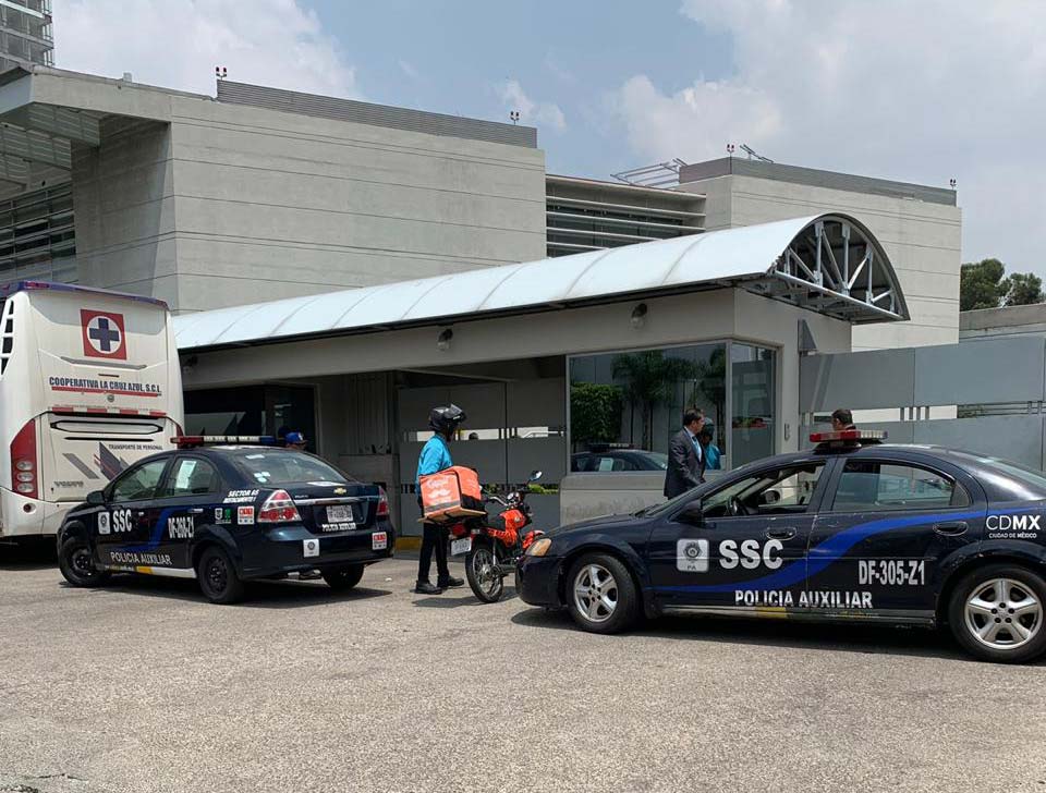 Así luce los alrededores de las oficinas de Cruz Azul