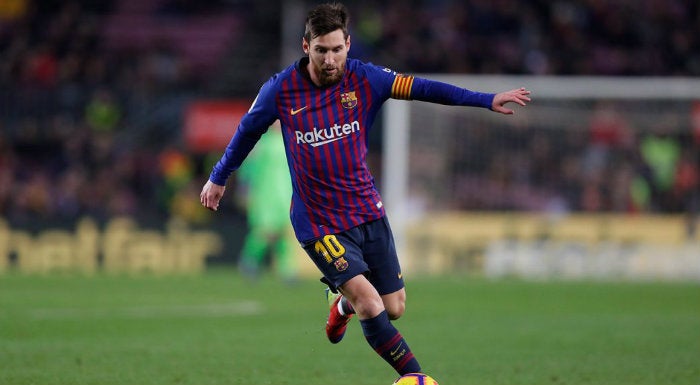 Messi, en un partido del Barcelona