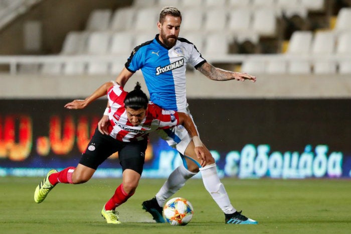 Guti, durante el encuentro ante Apollon