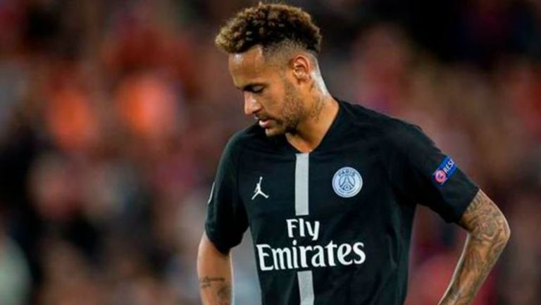 Neymar durante un juego del PSG 