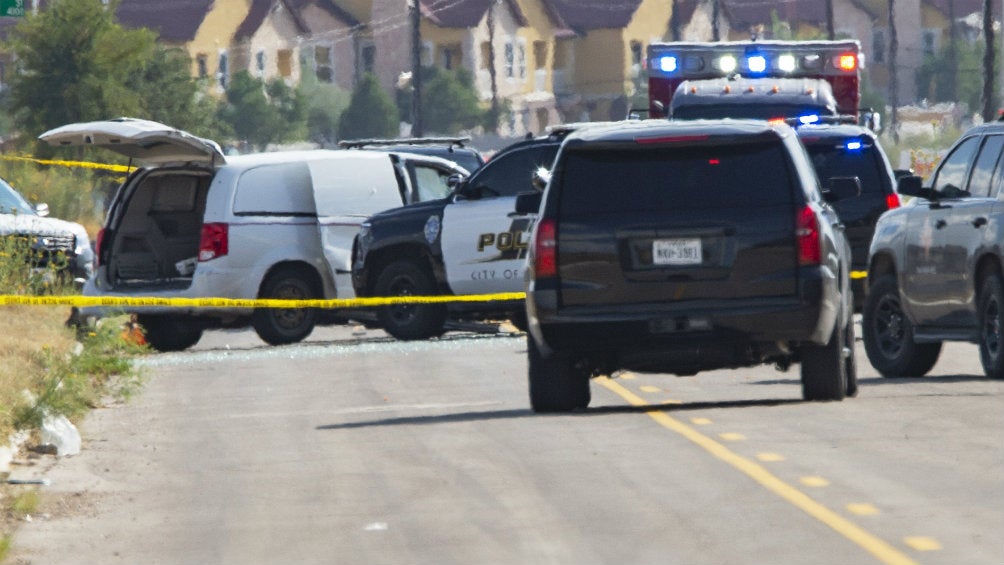 La escena del tiroteo en Texas es resguardada por la policía