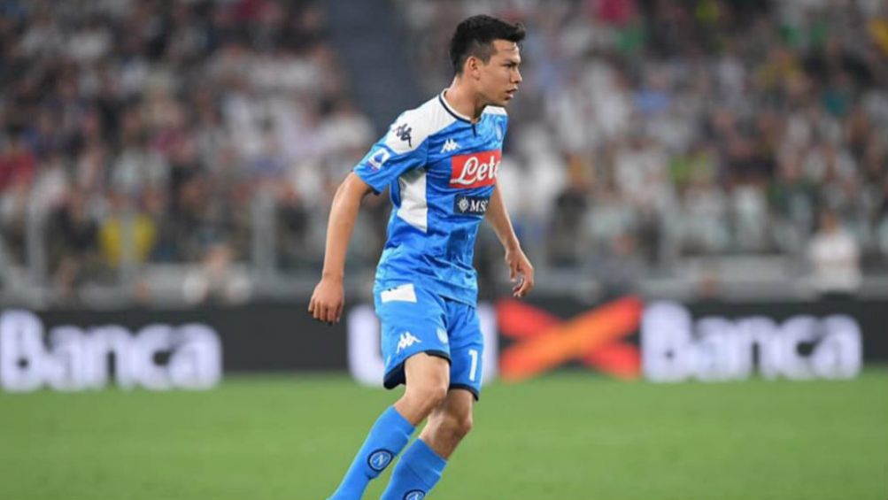 Chucky Lozano, en su primer juego con el Napoli