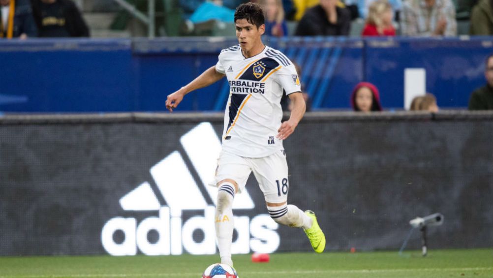 Uriel Antuna, en un partido del LA Galaxy