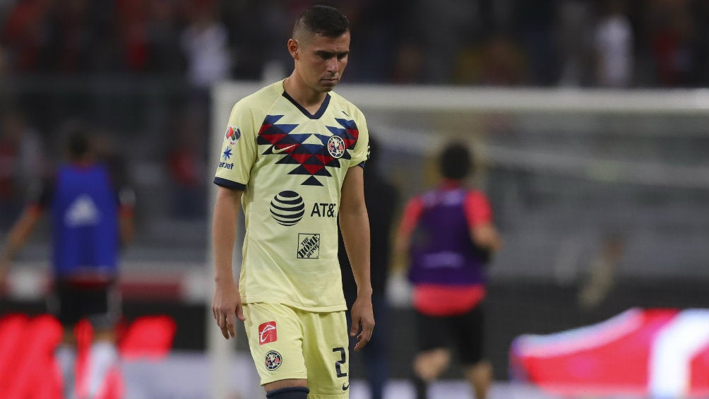 Paaul Aguilar durante un partido del América