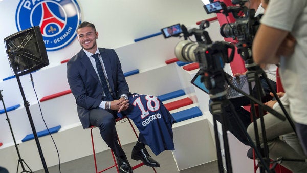 Icardi tras su llegada al PSG