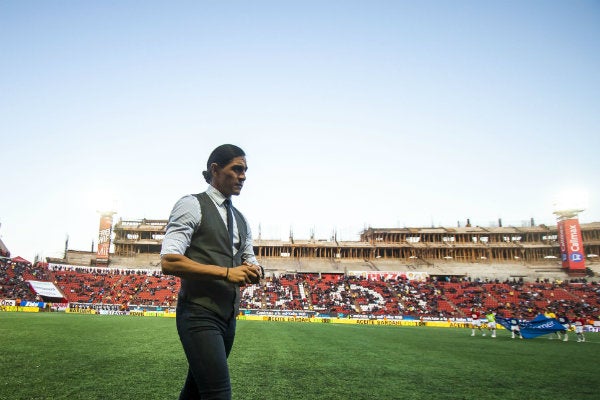 Francisco Palencia en su etapa como técnico de Lobos BUAP