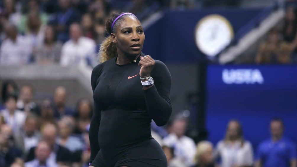 Serena Williams durante un partido en el US Open