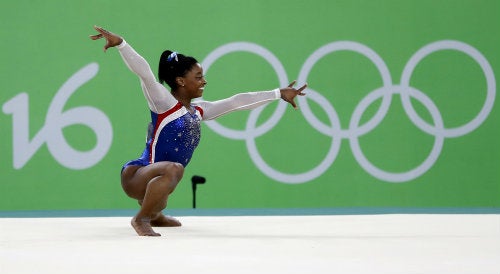 Simone Biles durante los Juegos Olímpicos de Río 2016