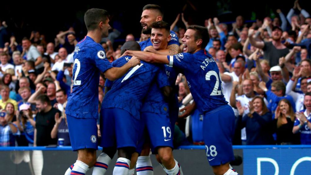 Jugadores del Chelsea en pleno festejo