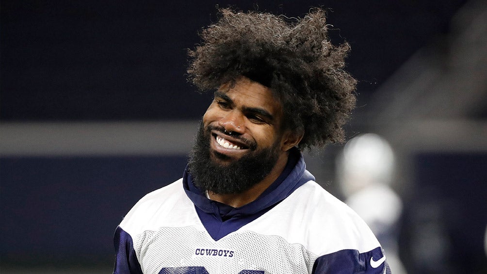 Ezekiel Elliott, durante entrenamiento con Dallas