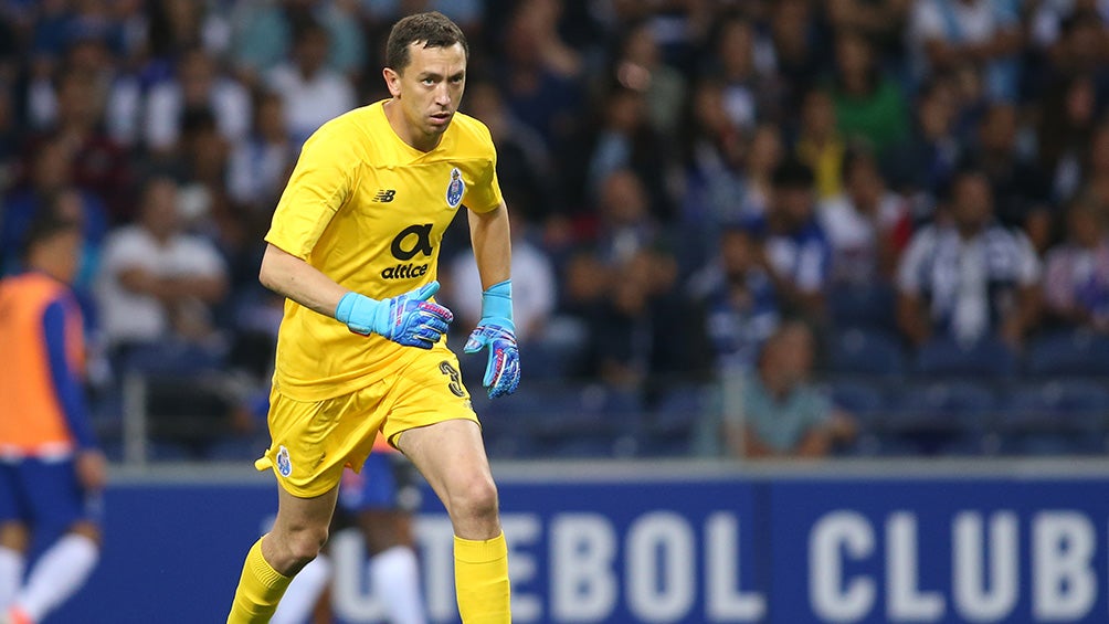 Agustín Marchesín, en partido del Poroto