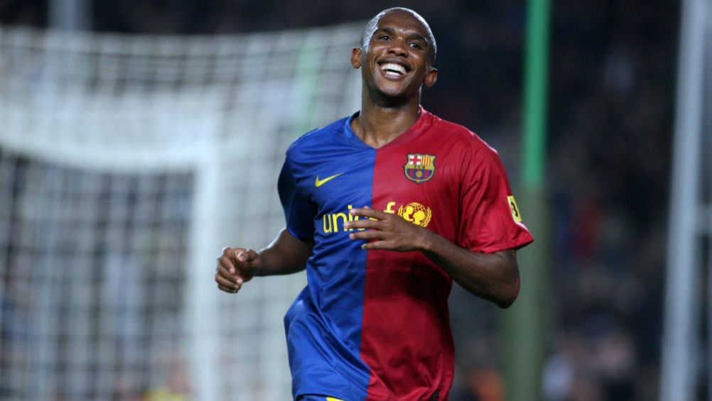 Samuel Eto'o, en un partido del Barcelona