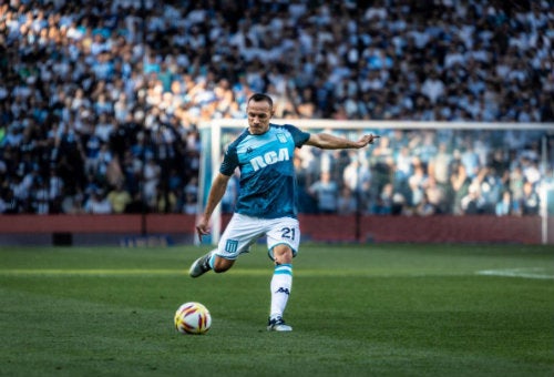 Marcelo Díaz durante un partido de Racing