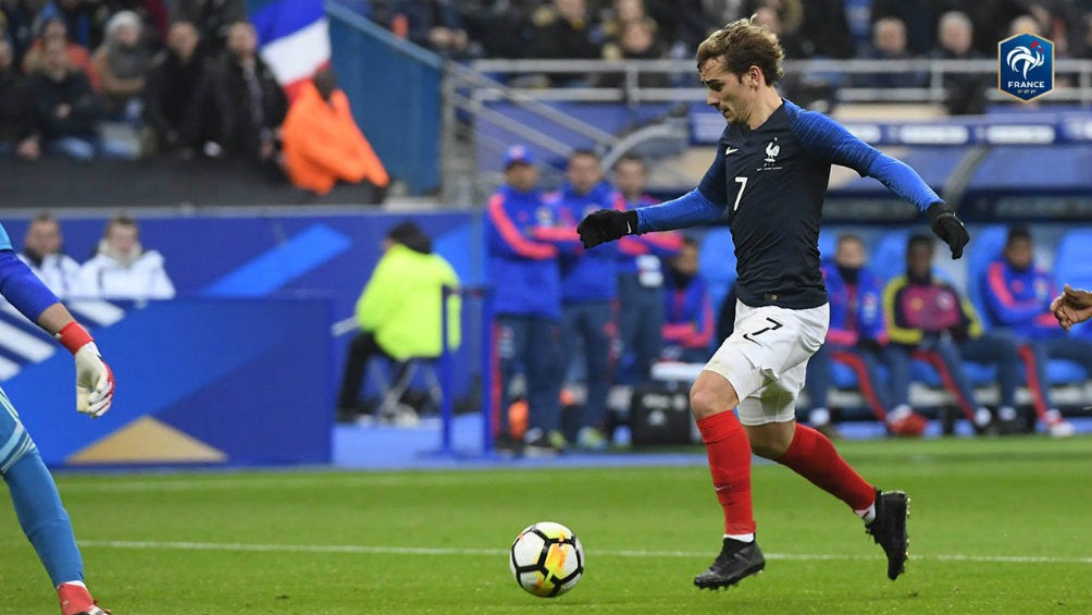 Antoine Griezmann durante el partido contra Albania