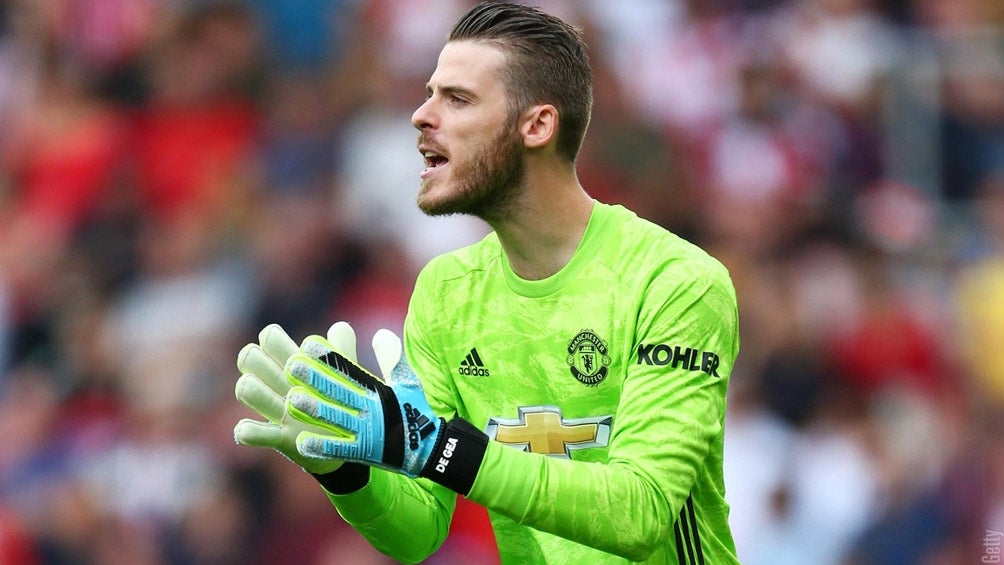 David de Gea, durante un duelo con el Manchester United