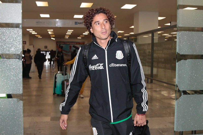 Memo Ochoa a su llega a la CDMX