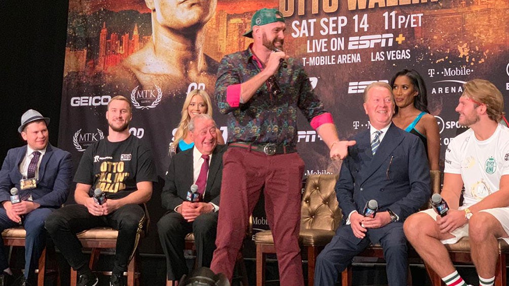 Tyson Fury, en conferencia de prensa 