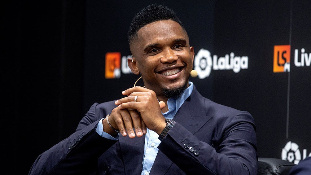 Eto'o, en evento de la Liga española