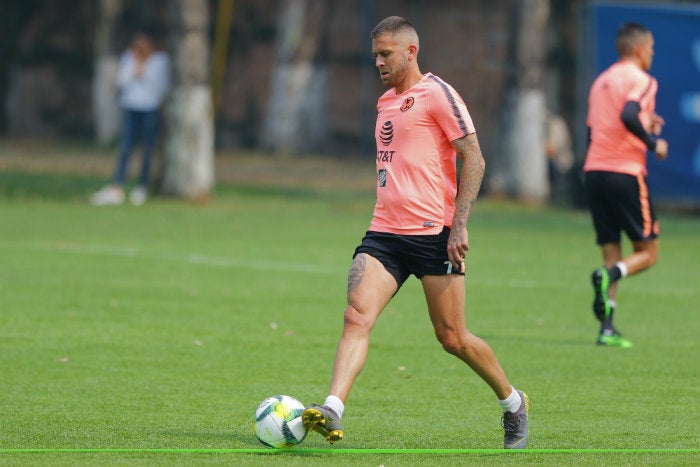 Jérémy, en un entrenamiento del América