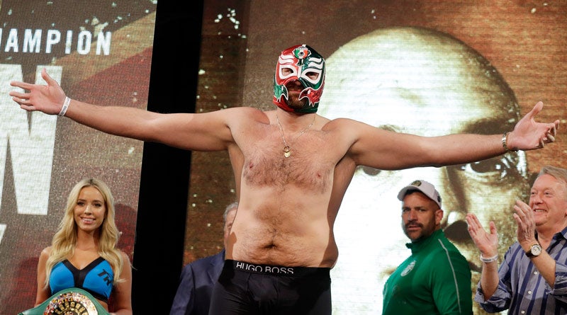 Tyson Fury, con la máscara de Rey Mysterio 