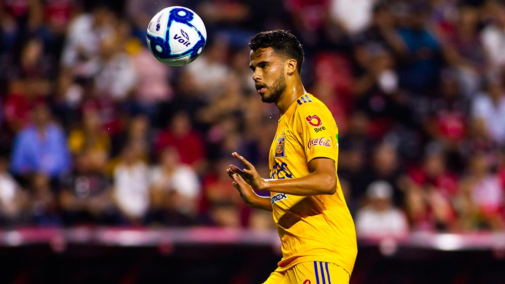 Diego Reyes en el partido de Tigres vs Xolos