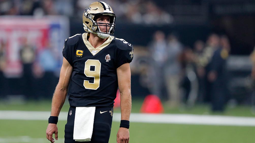 Drew Brees en un partido con los Saints