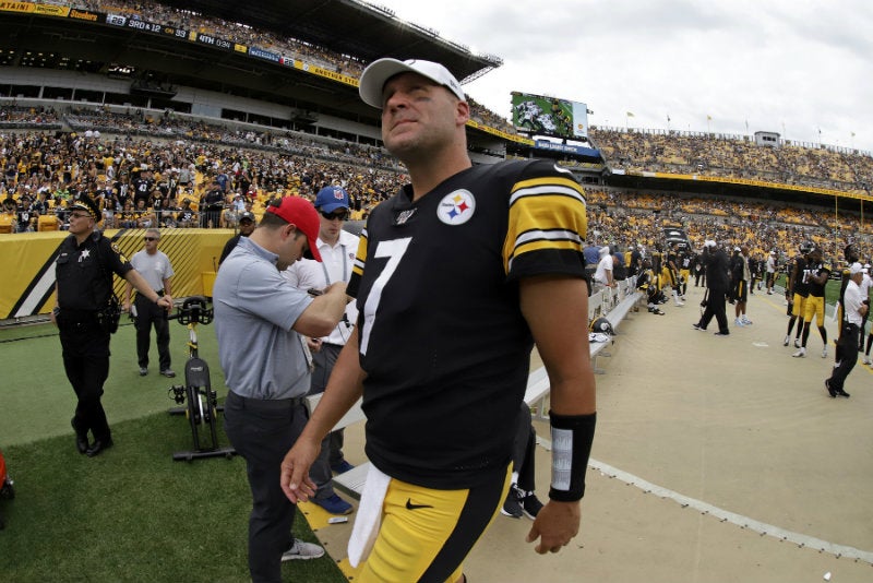 Roethlisberger, durante un juego con Pittsburgh 