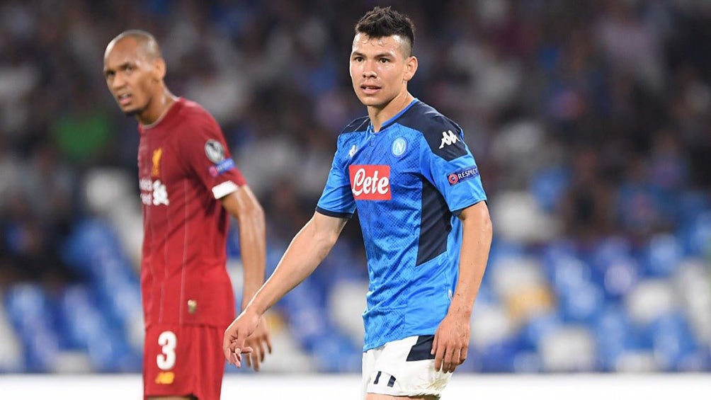 Chucky Lozano fue titular con el Napoli ante el Campeón Liverpool