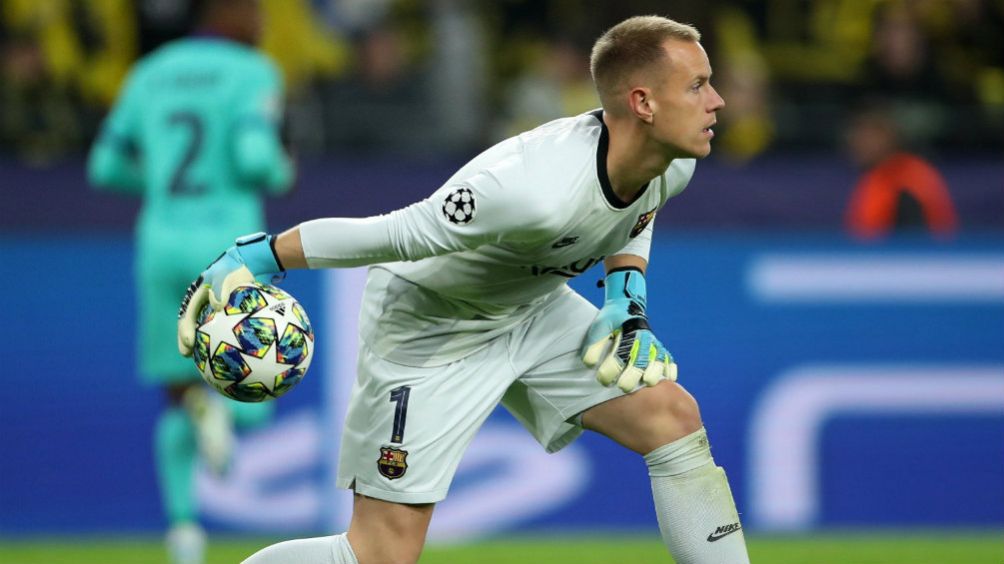 Ter Stegen, en el juego entre Dortmund y Barcelona