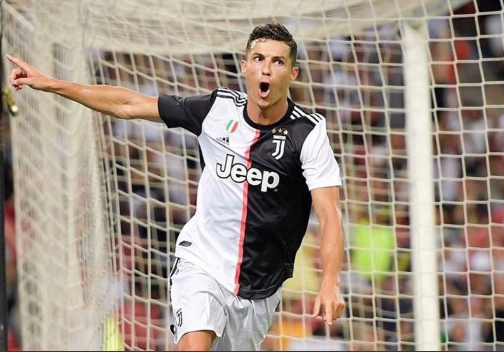 CR7 festeja un gol con la Juventus