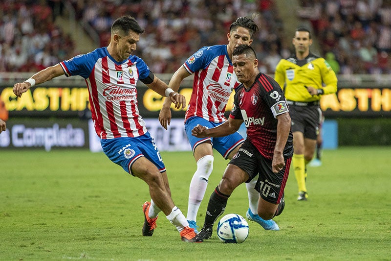 Jesús Molina en el encuentro contra Atlas