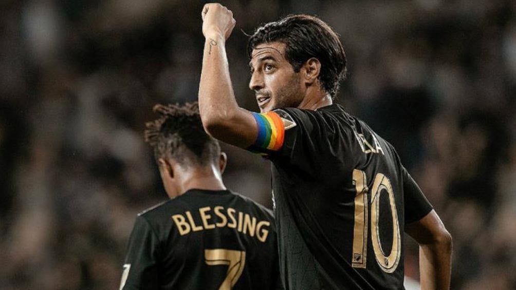 Carlos Vela, en un partido de LAFC 