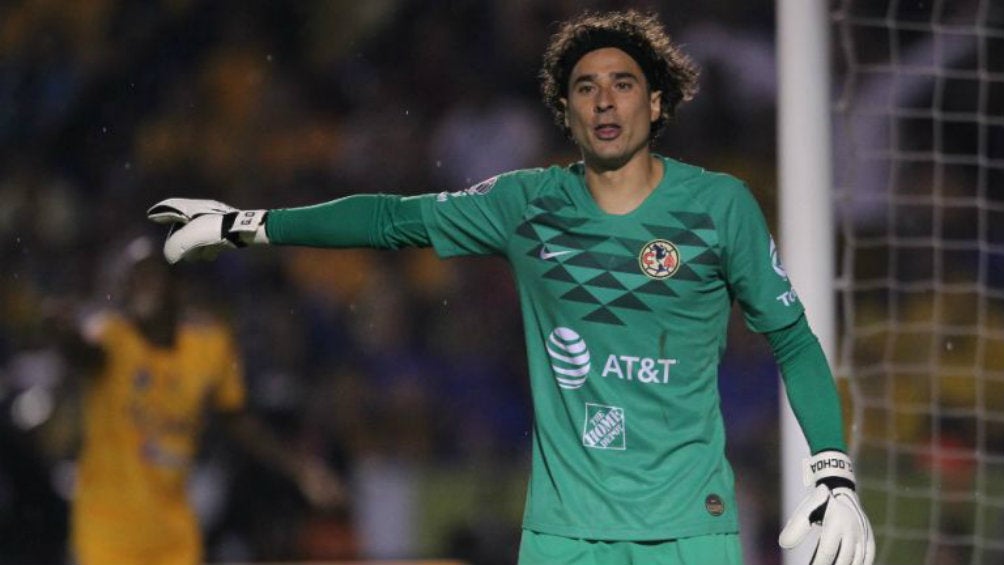 Ochoa durante un partido de las Águilas