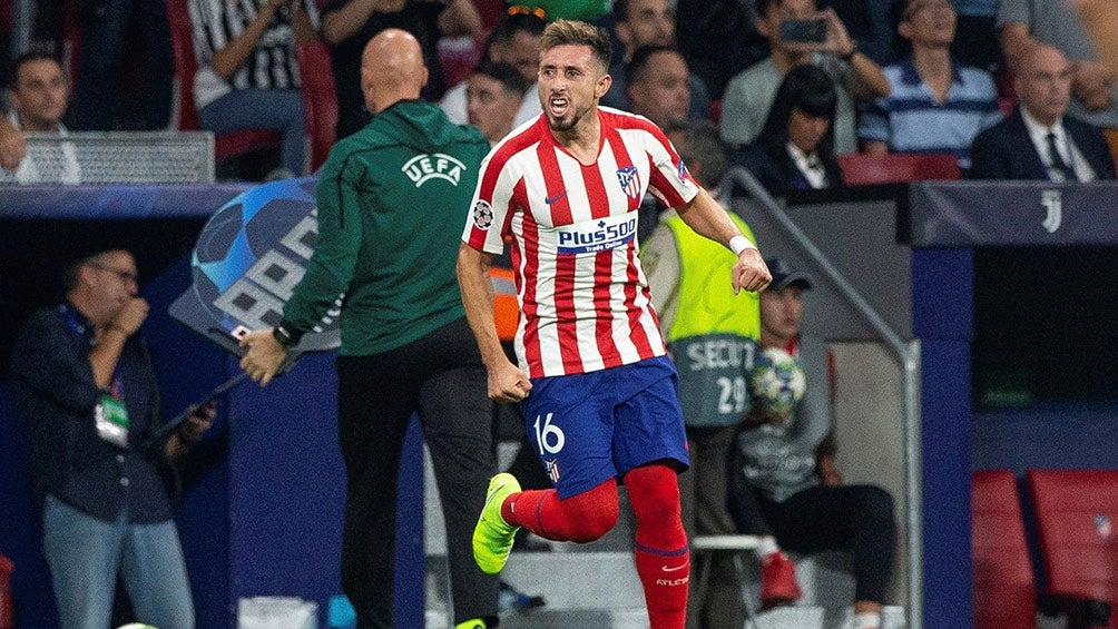 Héctor Herrera celebra gol contra la Juventus 