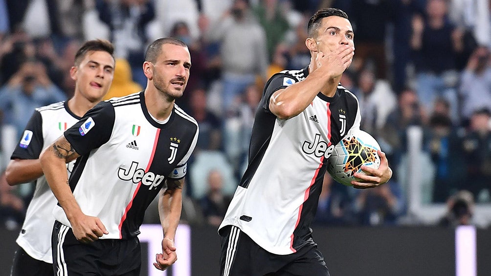 Cristiano Ronaldo festeja gol de la Juventus