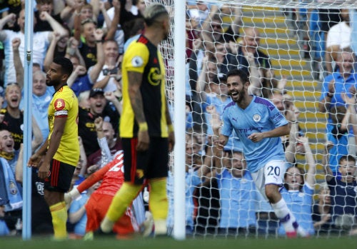 Bernardo Silva le anota un gol al Watford