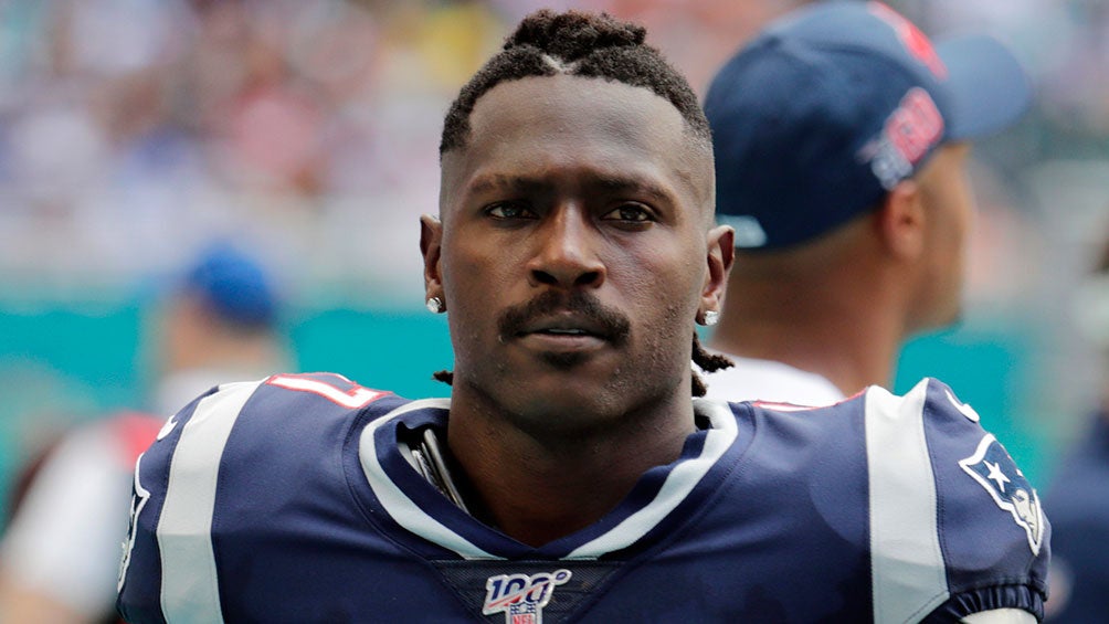 Antonio Brown, en un partido con Patriots