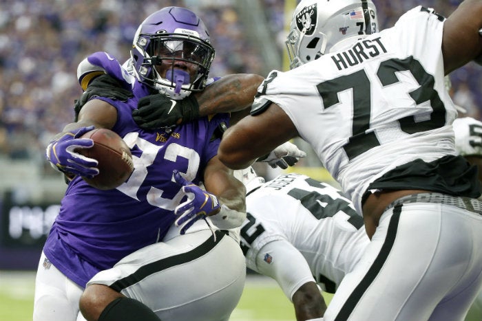 Dalvin Cook, durante el partido ante Raiders