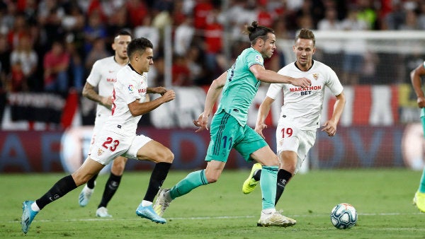 Gareth Bale en acción ante Sevilla