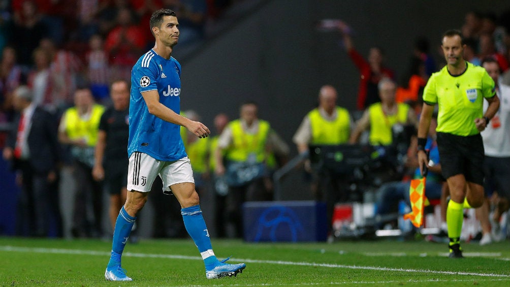 Cristiano Ronaldo durante un partido con la Juventus