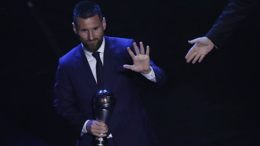 Lionel Messi durante la gala de los premios The Best