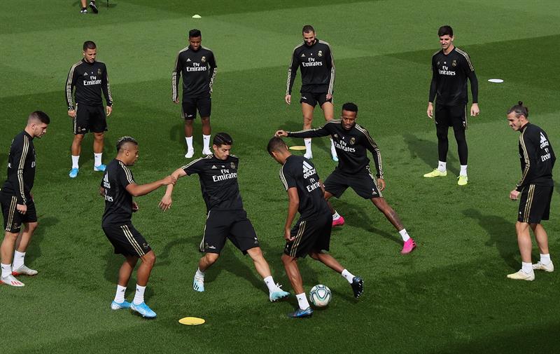 El entrenamiento del Real Madrid