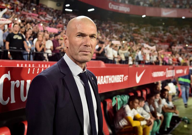 Zinedine Zidane, en el Sánchez Pizjuán