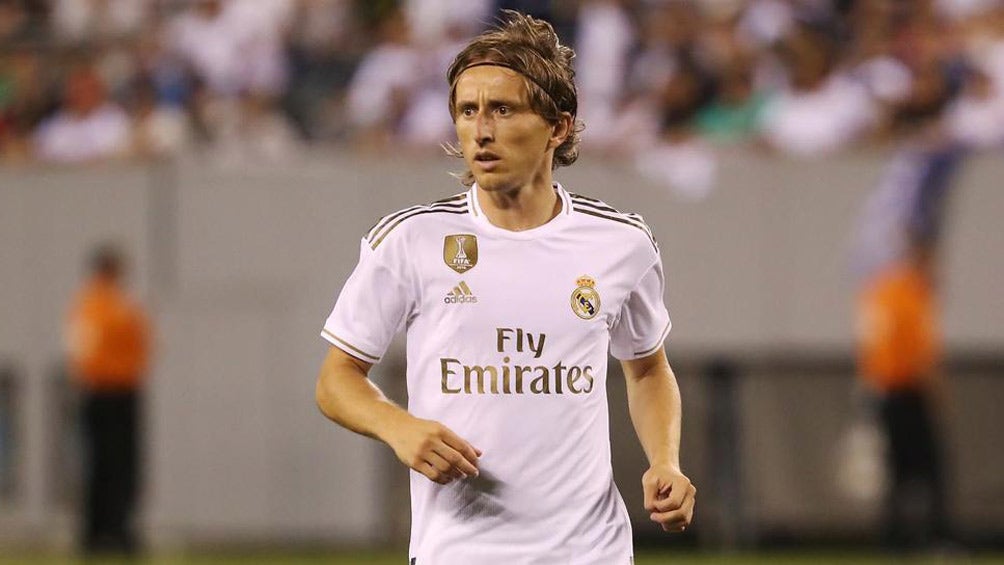 Luka Modric, en un compromiso con el Real Madrid 