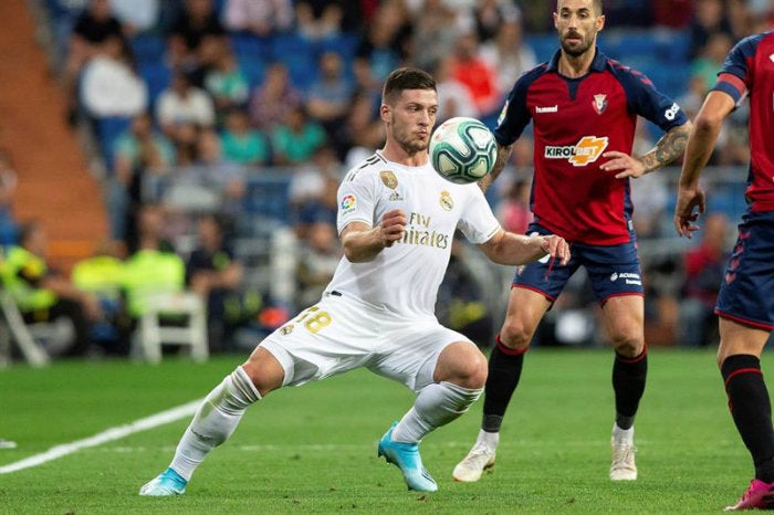 Jovic, durante el partido contra Osasuna